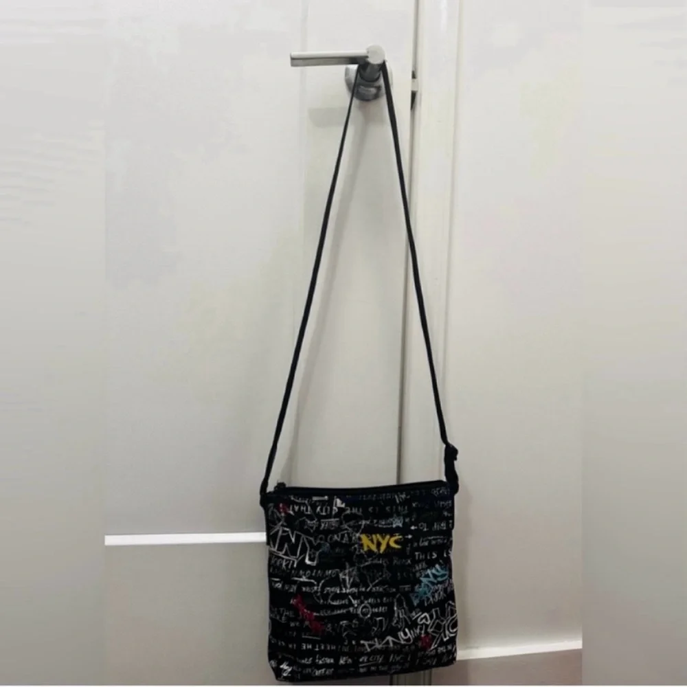 ⭐️ Black, Red, Yellow, and White Multi-color DKNY Gia Graffiti Crossbody